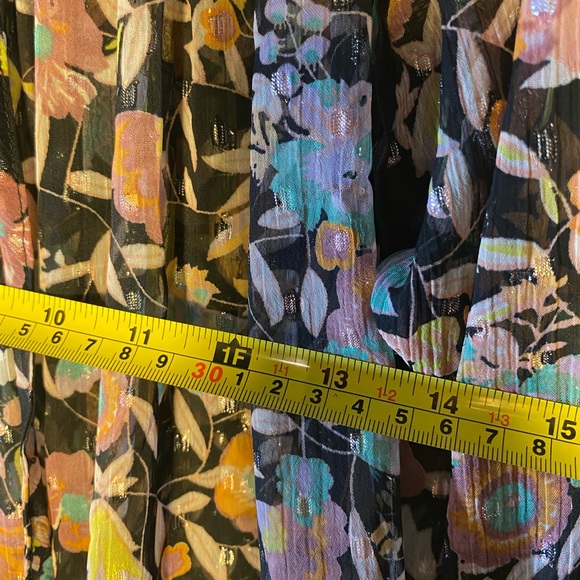 Free People Sheer Floral Babydoll Long Sleeve Dress - Picture 8 of 13